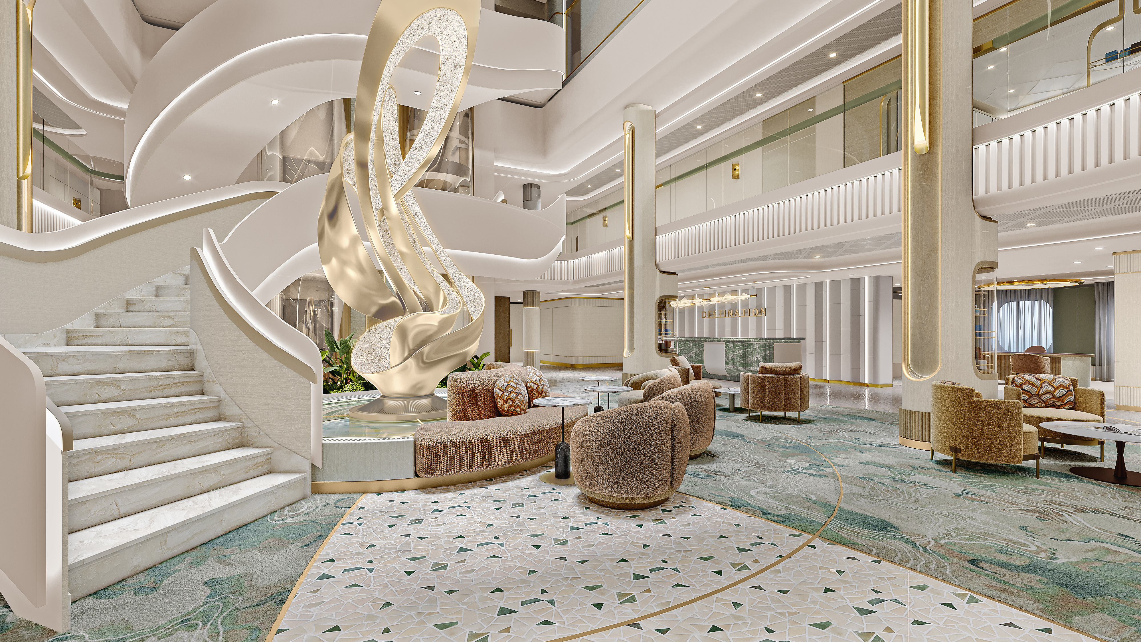 Oceania Sonata atrium
